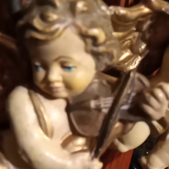 2 Angels playing the violin. Made in Germany Holiday ornaments. - Picture 5 of 6